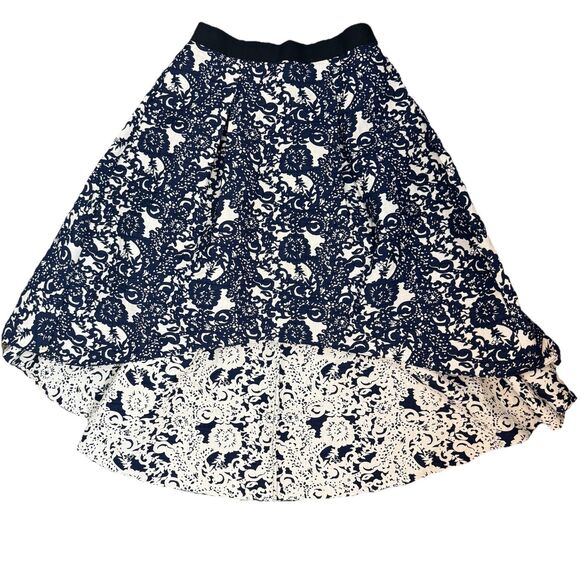 Anthropologie Sachin & Babi Vespertine Hi-lo Floral Skirt Petite Size 6P Pockets - Picture 1 of 10
